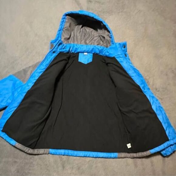 NEW Boys Blue/Gray Hooded Winter Coat (Size: 6) - Picture 4 of 6